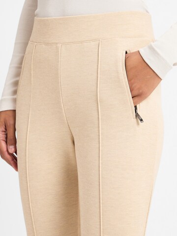 OPUS Slim fit Pleat-Front Pants 'Ekaja' in Beige