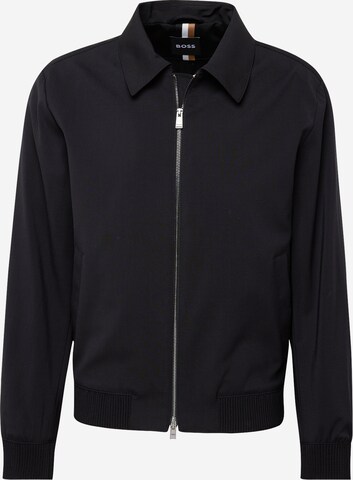 BOSSPrijelazna jakna 'Hanry' - crna boja: prednji dio