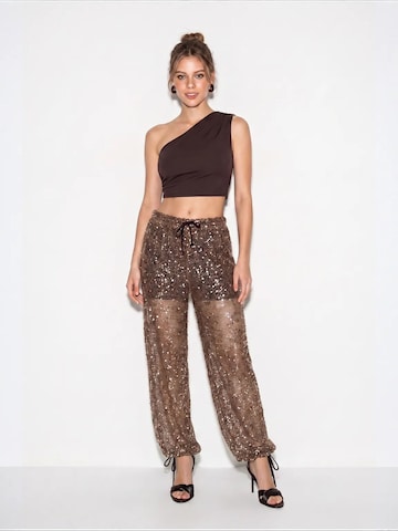 Regular Pantalon 'Hose' Bianco Lucci en marron