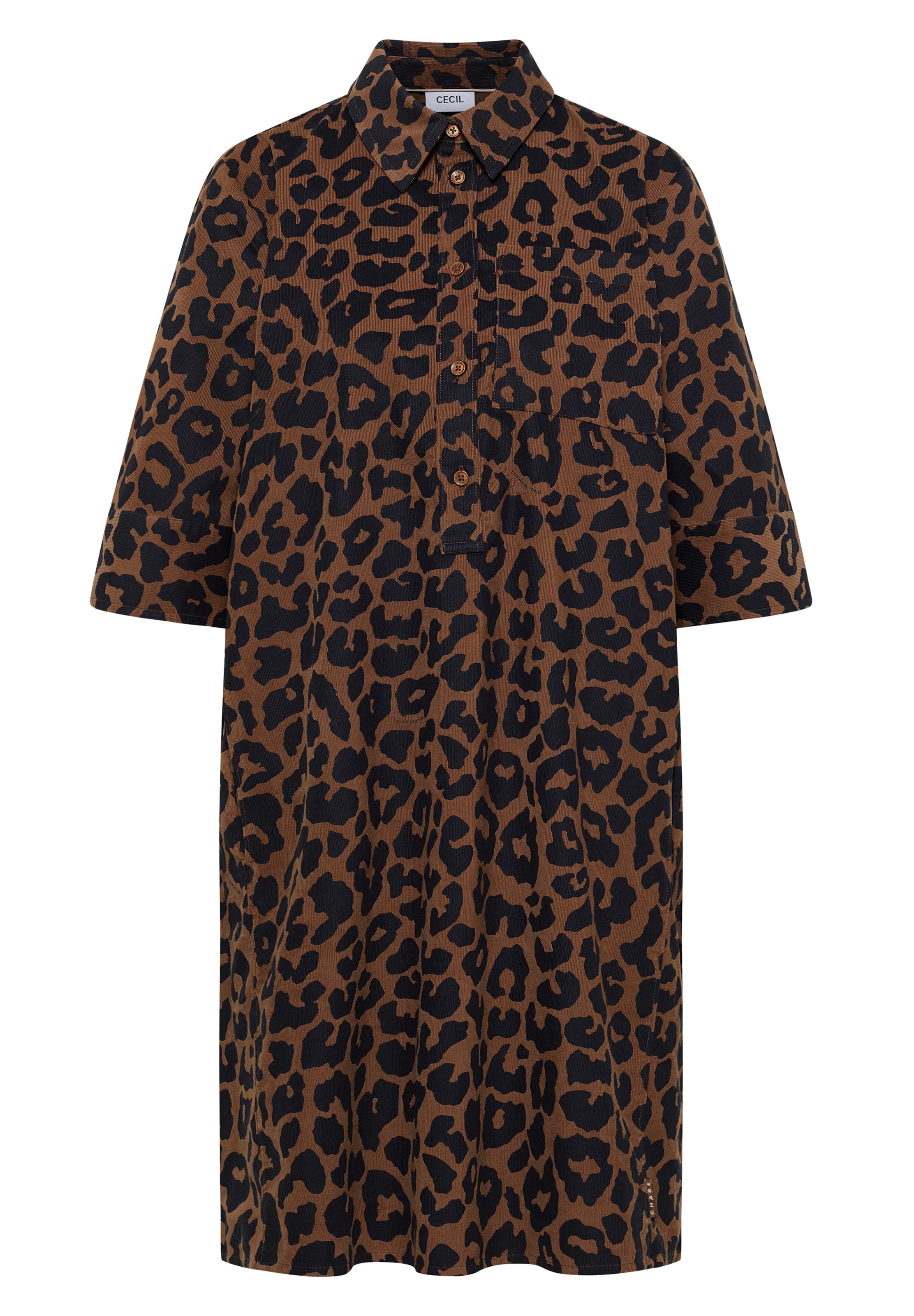 CECIL Blusenkleid in Braun: Vorderseite