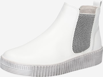 GABOR Chelsea Boots in Weiß: front