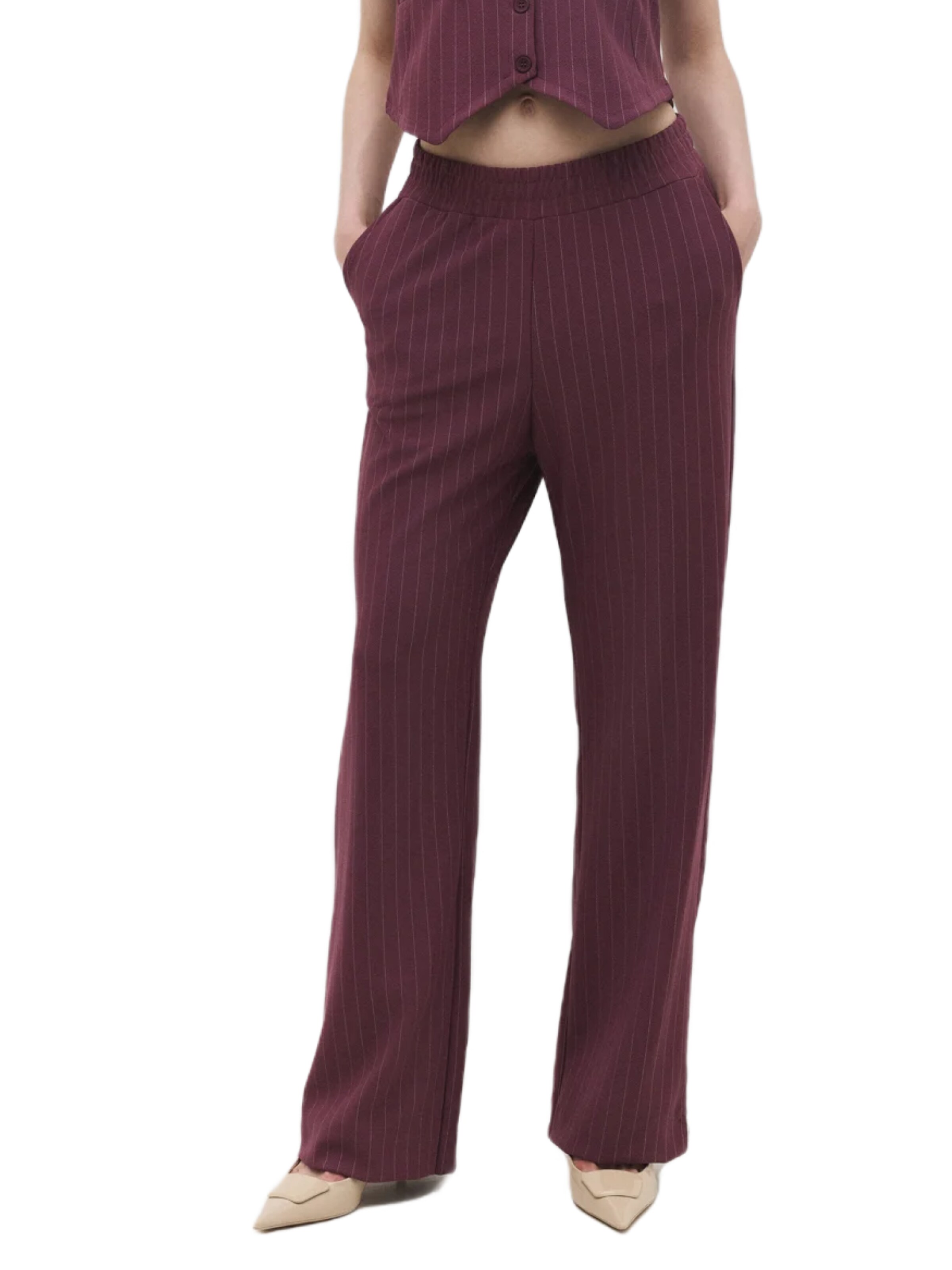 No Matter What Loosefit Broek in Lila: voorkant