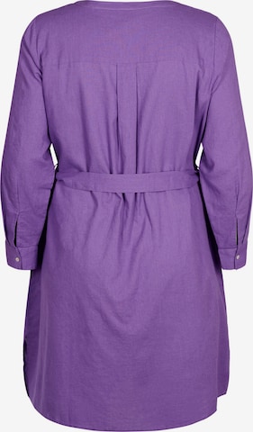 Zizzi Košilové šaty 'VFLEX' – fialová