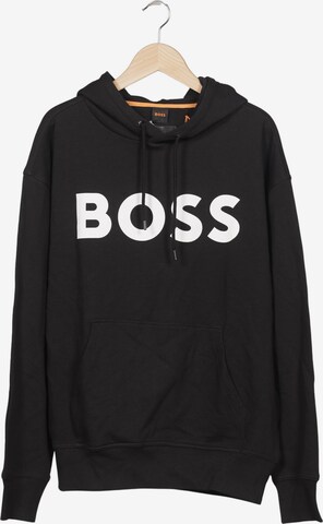 BOSS Orange Kapuzenpullover XL in Schwarz: Vorderseite
