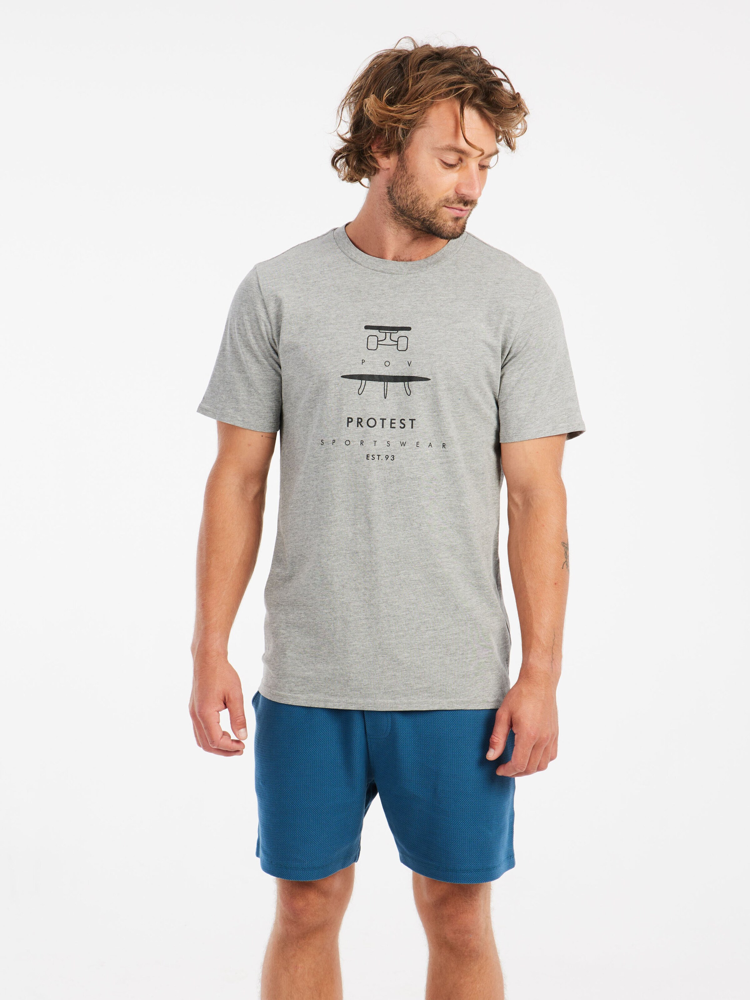 PROTEST Shirt 'PRTAndros' in Grijs