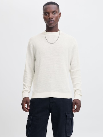JACK & JONES Pullover '12283452' i hvid