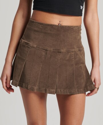 Superdry Skirt in Brown: front