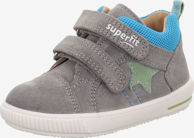 SUPERFIT First-Step Shoes 'MOPPY' in Azure / Grey / Light green / White, Item view