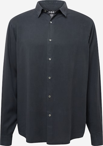 HOPE Regular fit Button Up Shirt in Black: front