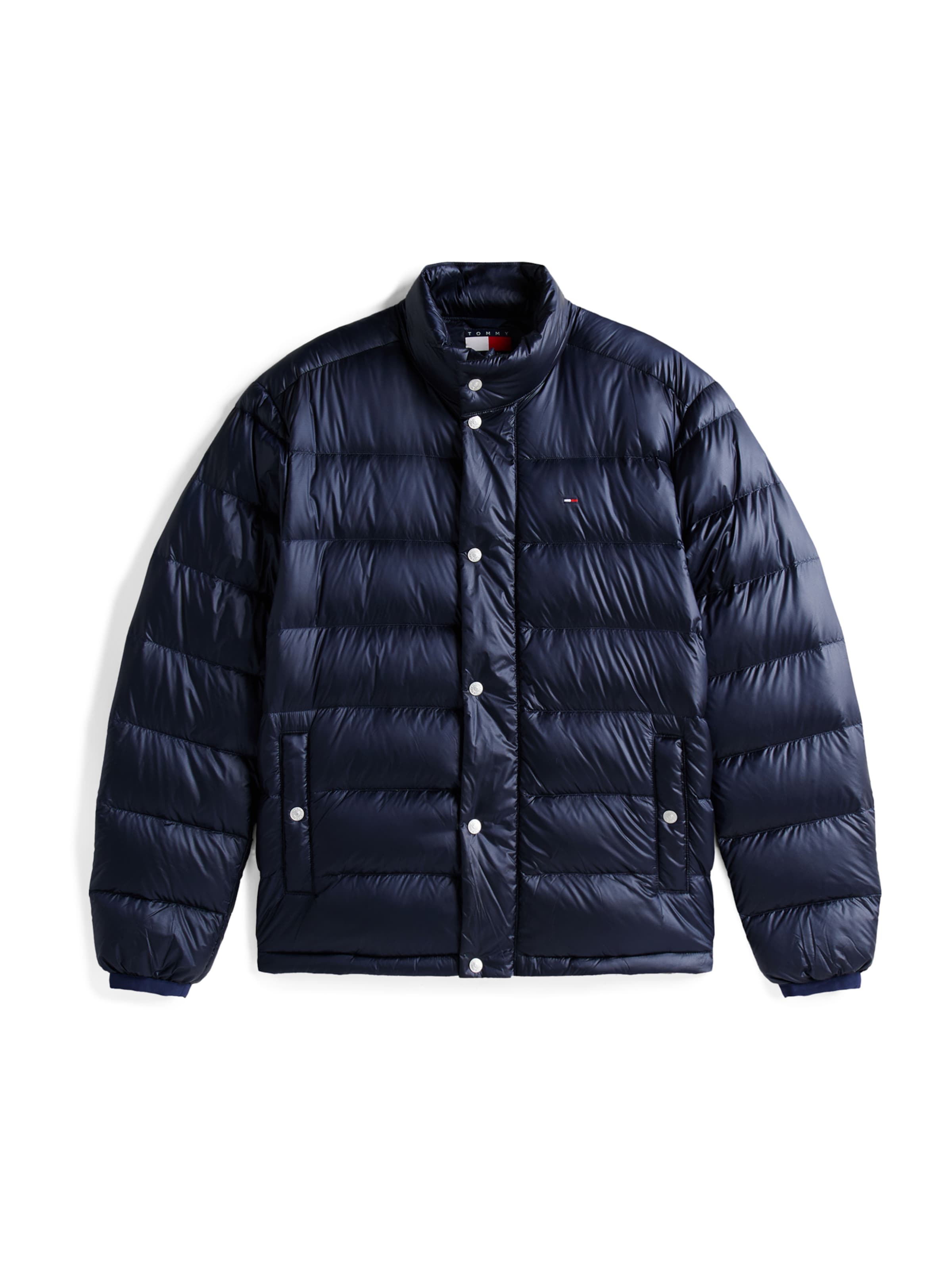 Tommy Jeans Преходно яке в синьо: отпред