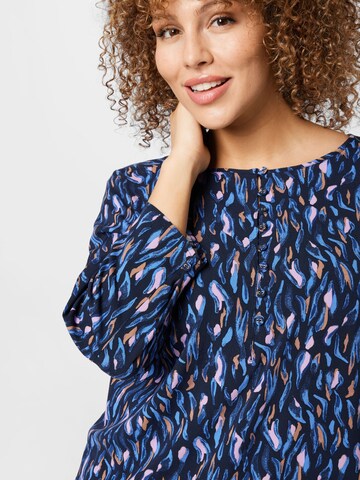 Tom Tailor Women + Bluse in Blau