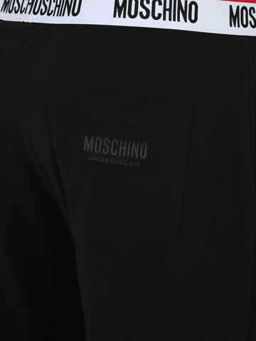 Regular Pantalon de pyjama Moschino Underwear en noir