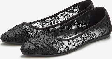 LASCANA Ballet Flats in Black