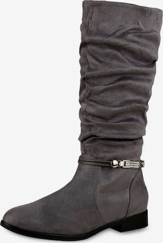 Van Hill Stiefel ' Ella ' in Grau: Vorderseite