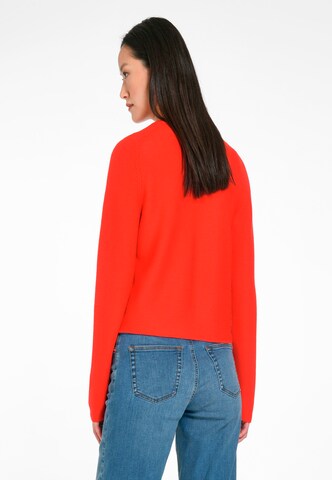 Peter Hahn Knit Cardigan 'New Wool' in Red
