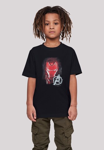 F4NT4STIC Shirt 'Marvel Avengers Endgame Iron Man Brushed' in Black