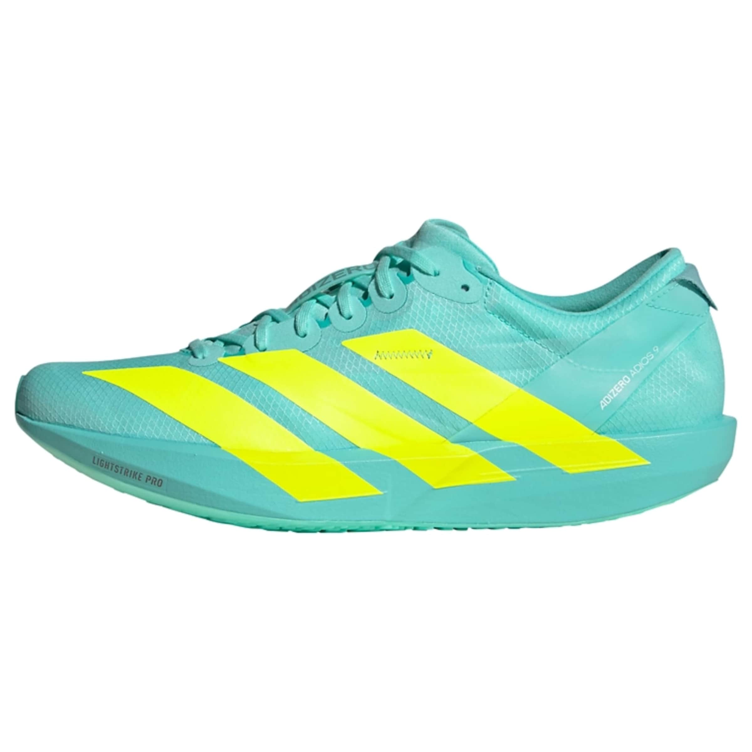 ADIDAS PERFORMANCE - Zapatillas de running 'Adizero Adios 9' en verde: frente