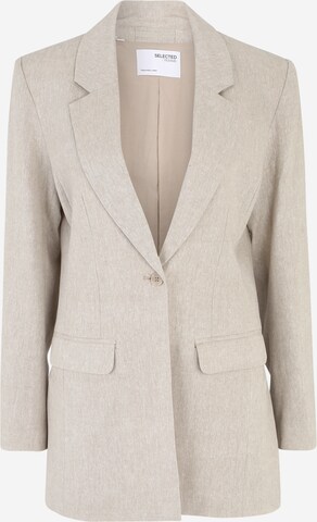 Selected Femme Tall Blazer 'TANIA' in Beige: front