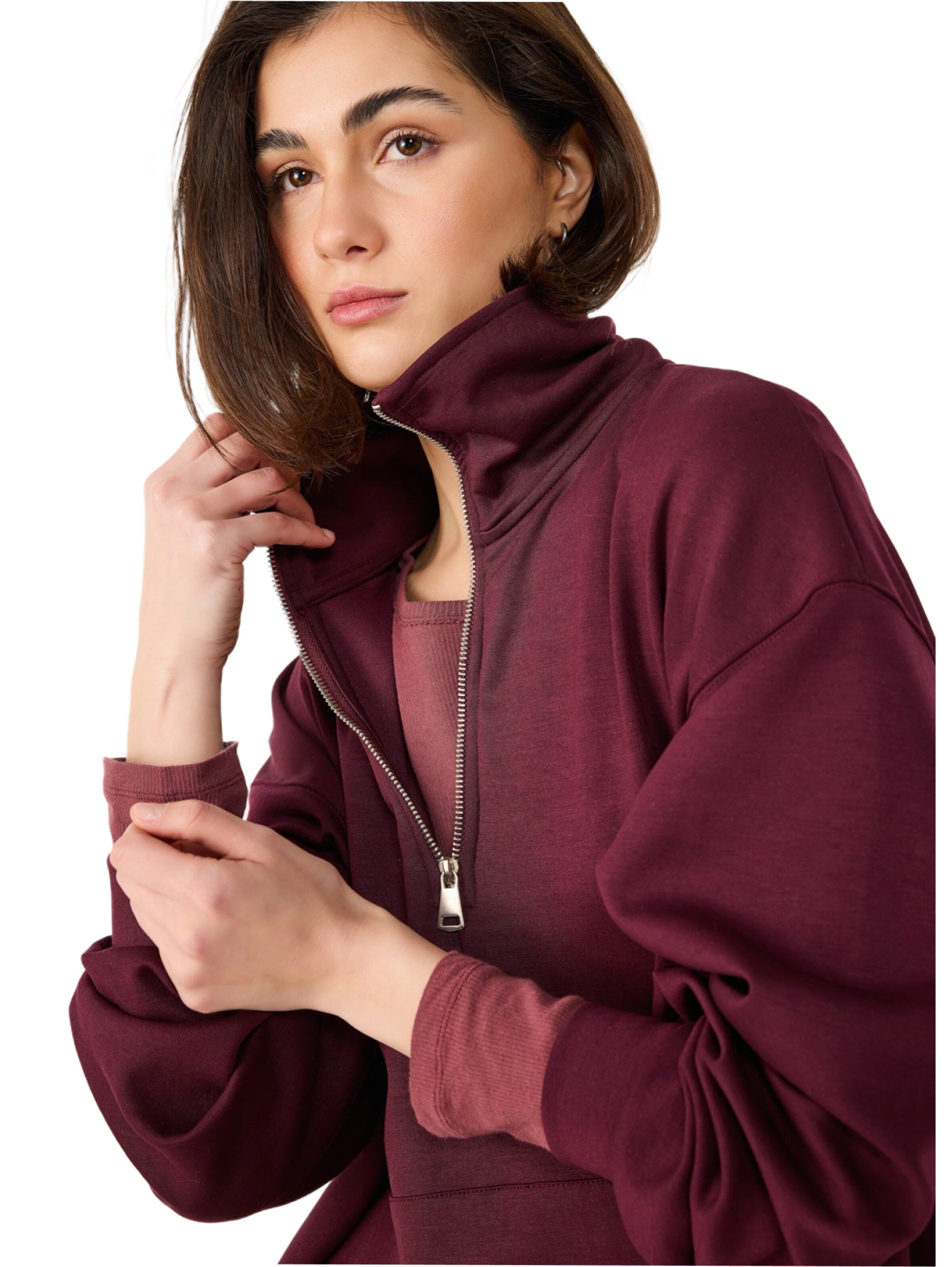 Sweat-shirt No Matter What en rouge