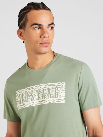 MUSTANG - Camisa 'AUSTIN' em verde