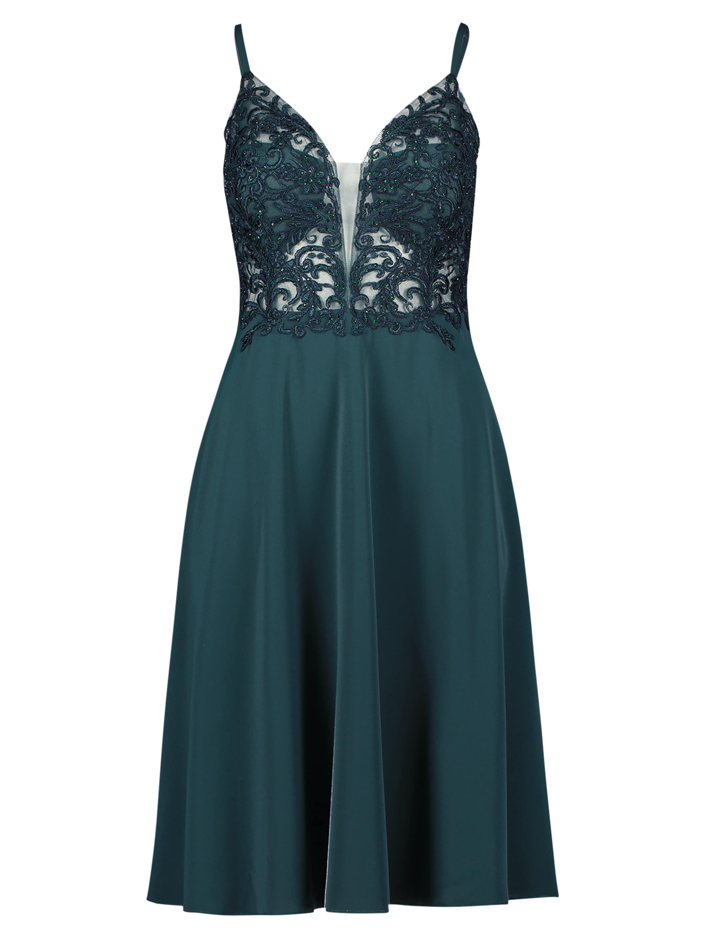 Robe de soirée Vera Mont en vert : devant