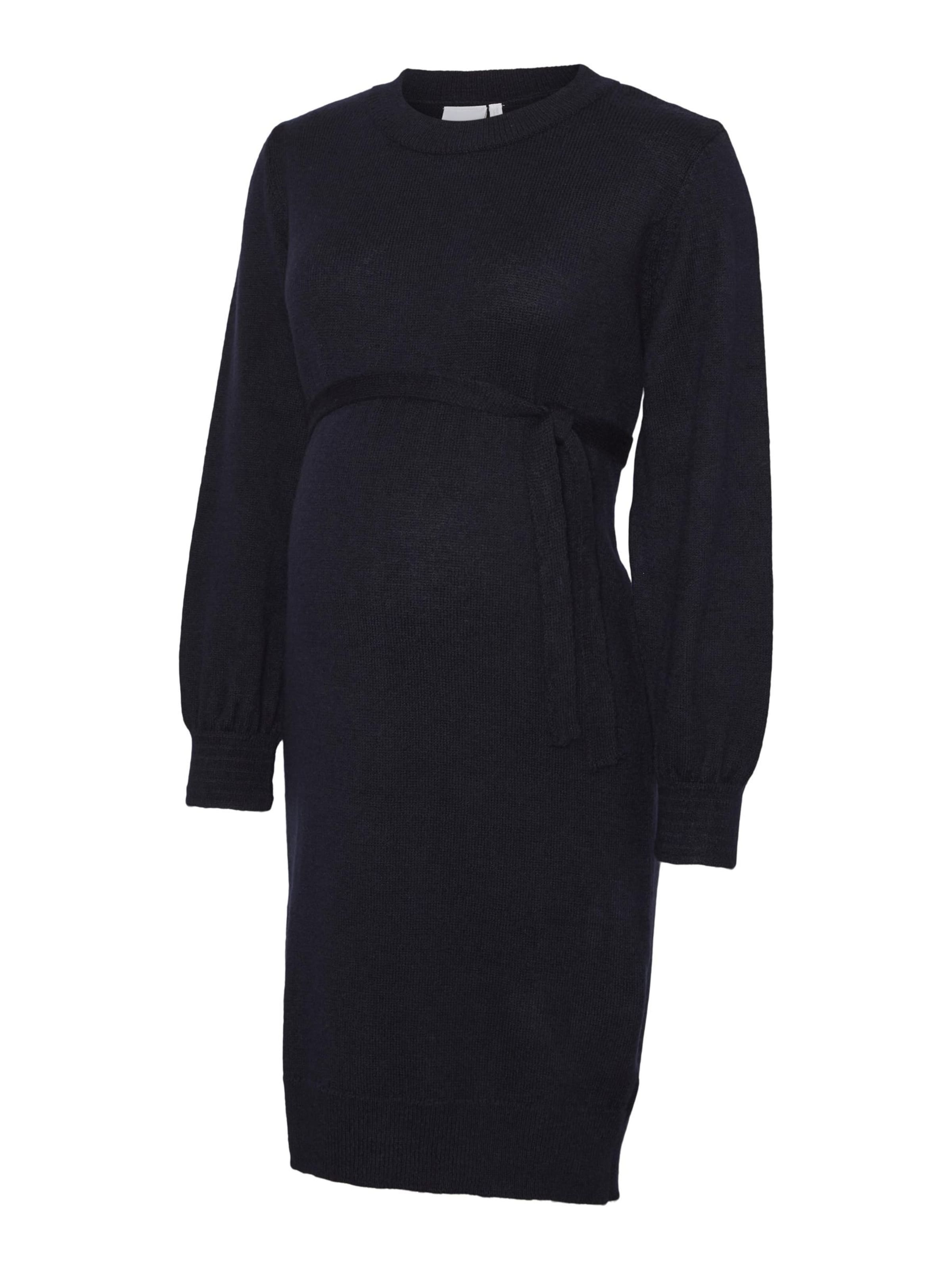 MAMALICIOUS Strikkjole 'NEWANNE' i blå: forside