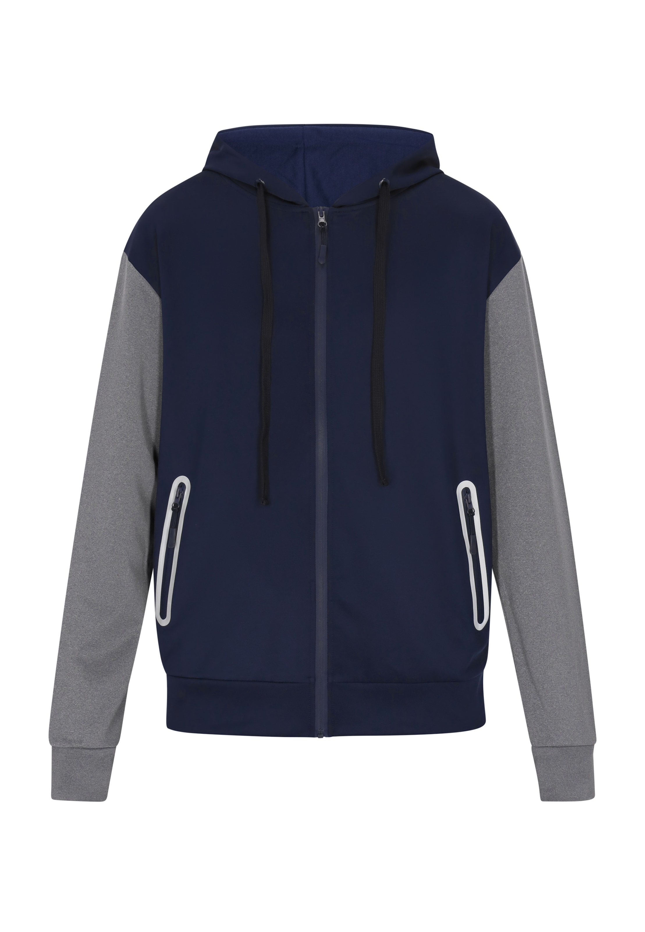 hoona Sweatjacke 'MO' in Blau: Vorderseite
