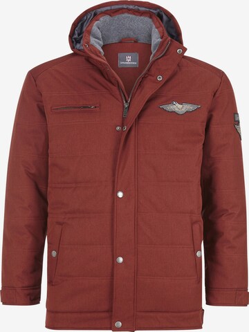 Jan Vanderstorm Between-Season Jacket ' Juhapekka ' in Red: front