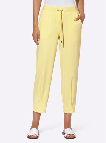 heine Regular Trousers in Yellow: front