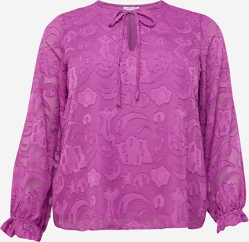 EVOKED Blouse 'KIRLY' in Lila: voorkant