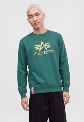 Sweat-shirt ALPHA INDUSTRIES en vert