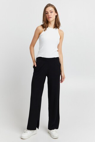 PULZ Jeans Loose fit Trousers 'SARA' in Black
