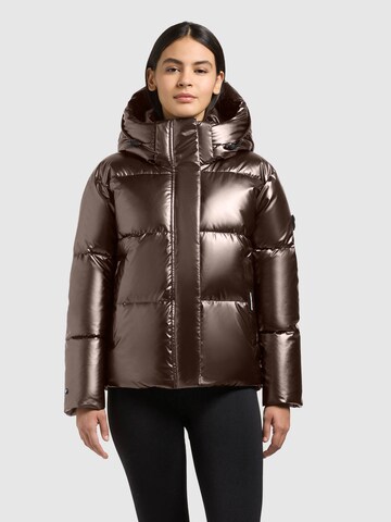 khujo Winterjas 'Devina3' in Lila: voorkant