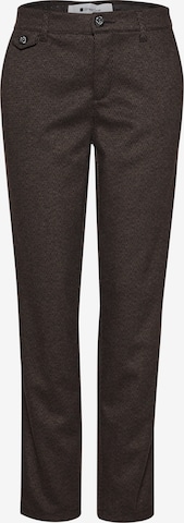 STREET ONE Regular Hose 'Anouk' in Braun: Vorderseite