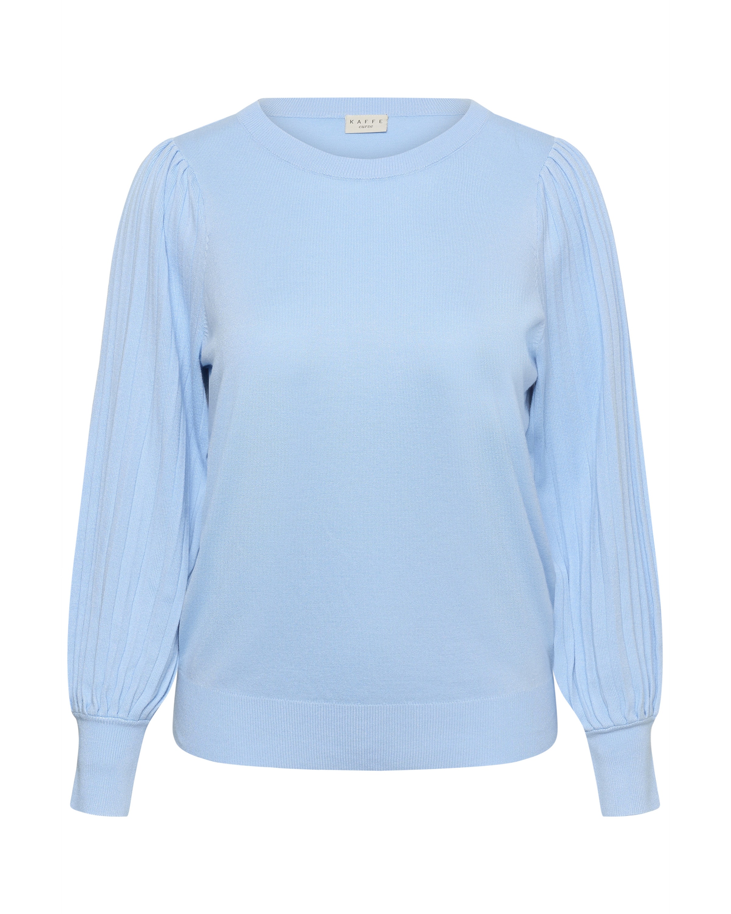 KAFFE CURVE Trui 'KCLoni' in Blauw: voorkant