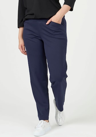 Pont Neuf Regular Pants 'Liv' in Blue: front