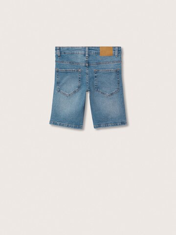 Slimfit Jeans 'John' de la MANGO KIDS pe albastru