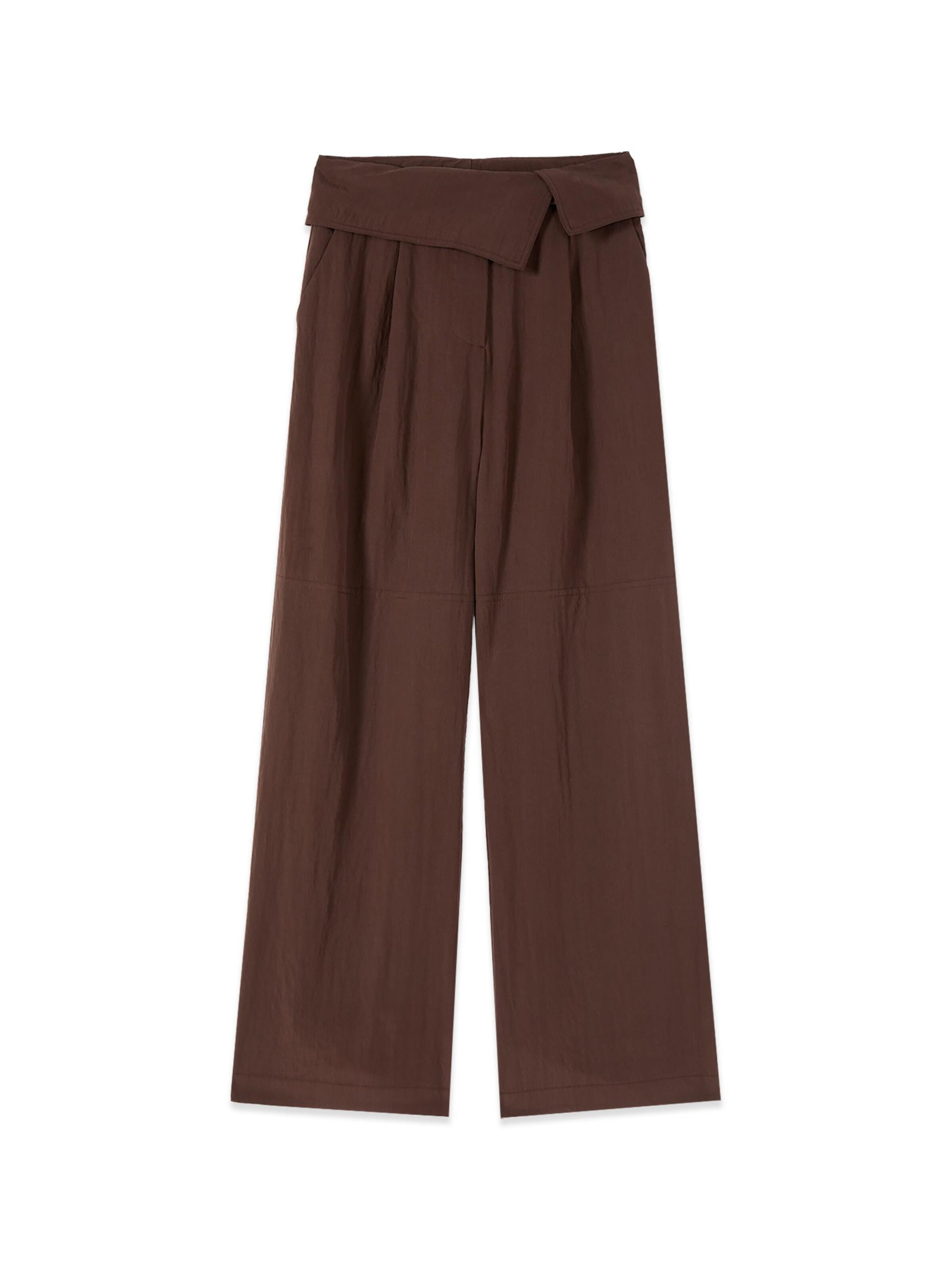 oltre Baggy Broek in Bruin: voorkant
