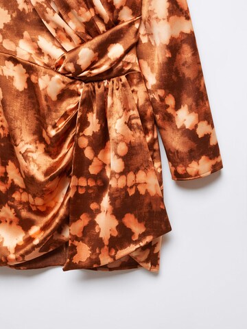 MANGO Dress 'Fuego' in Brown