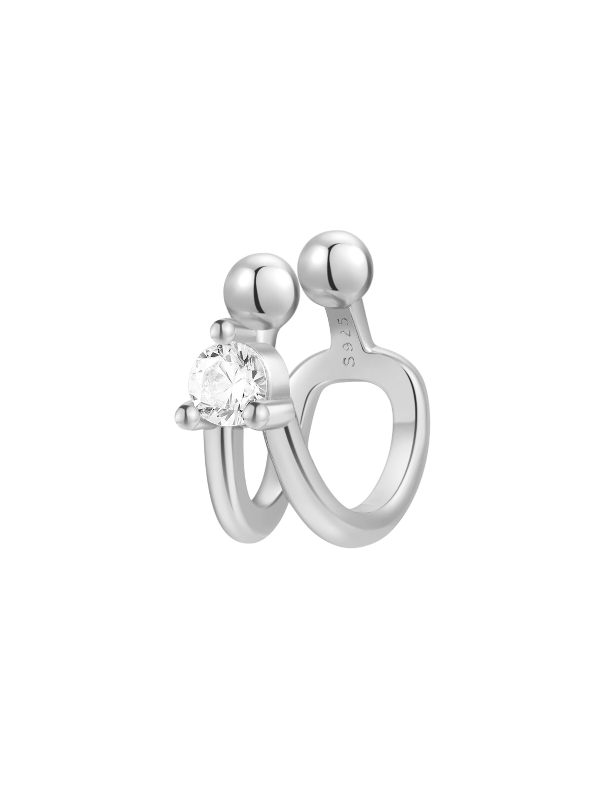 Orecchini 'Glow Cuff' di Hey Happiness in argento