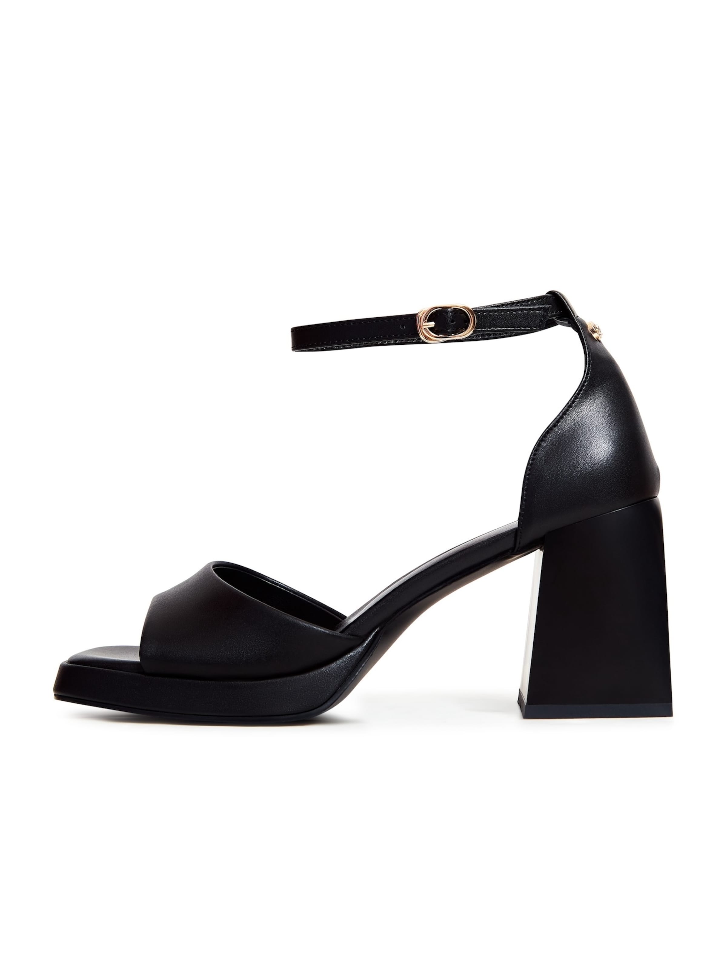 CESARE GASPARI Sandalen met riem in Zwart: voorkant