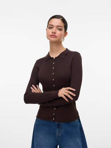 VERO MODA - Cárdigan 'VMSiri' en marrón: frente