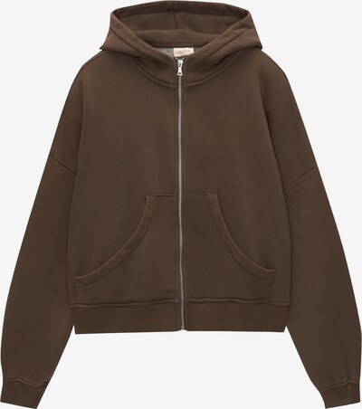 Pull&Bear Sweatjacke in braun, Produktansicht