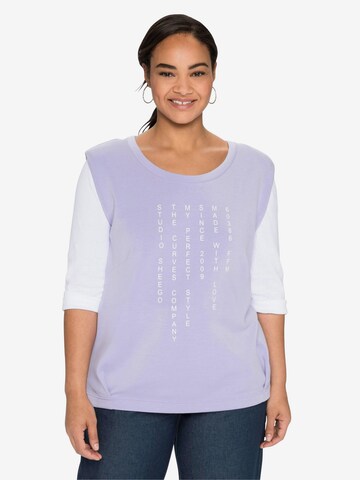 SHEEGO Shirt in Purple: front