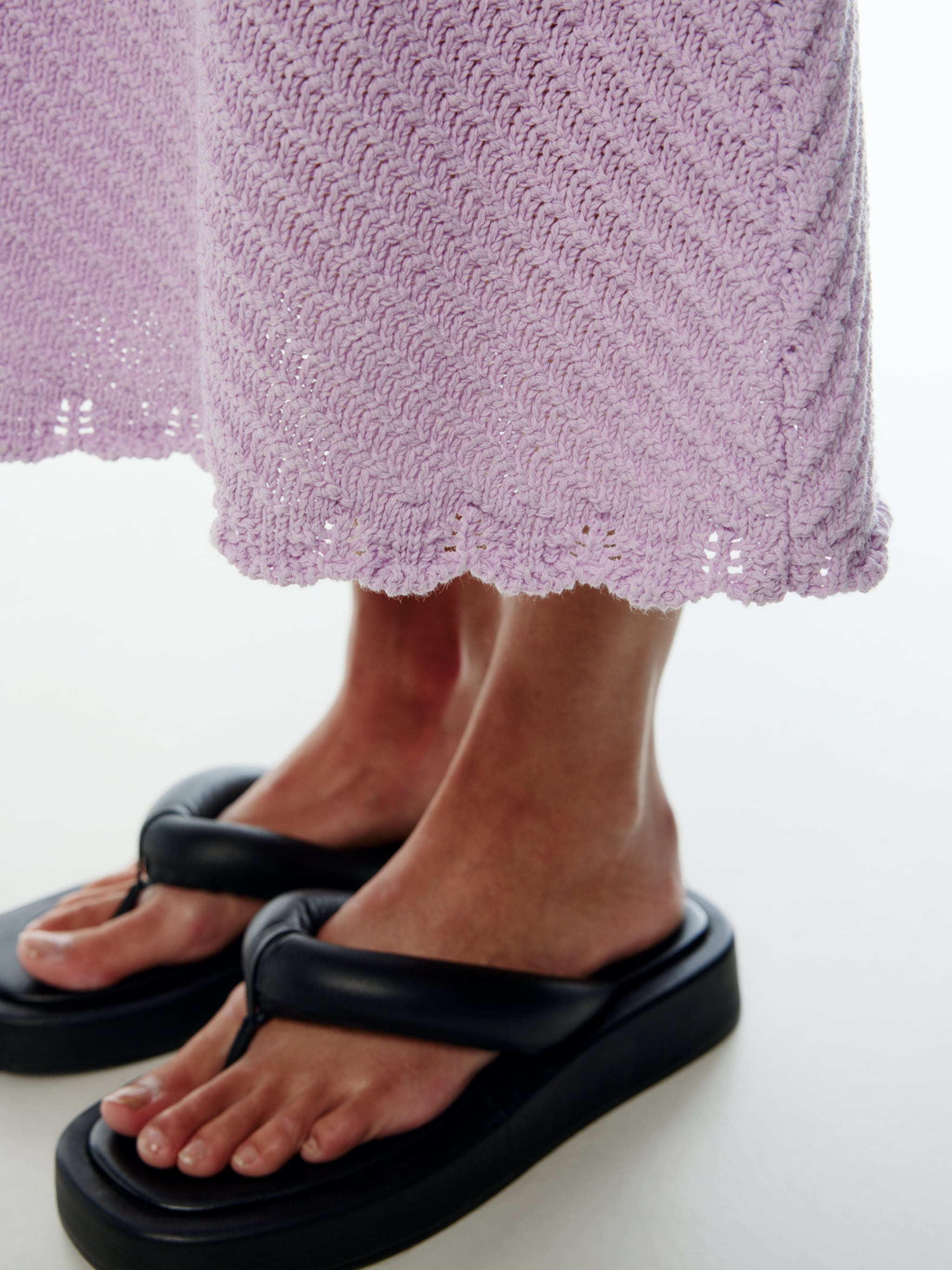 EDITED Strikkjole 'Leila' lilla