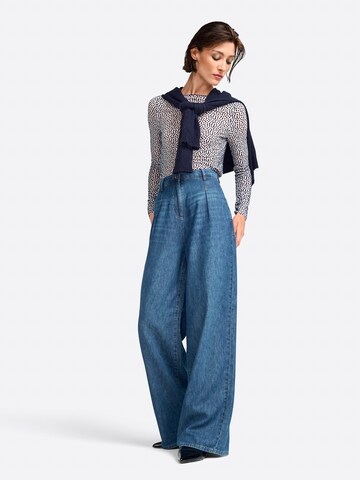 Rich & Royal Wide leg Jeans in Blue