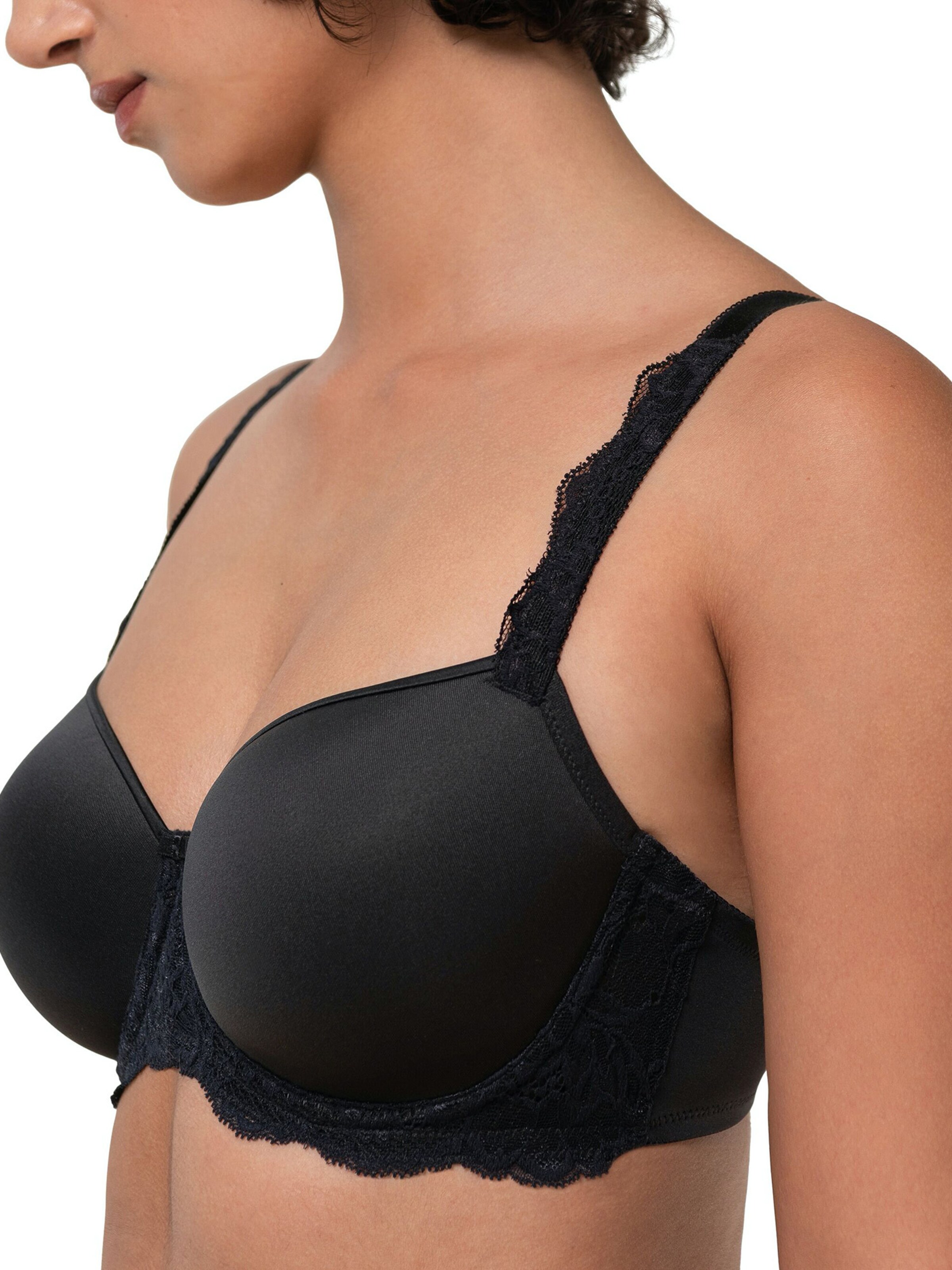TRIUMPH T-shirt Bra ' Amourette Charm ' in Black