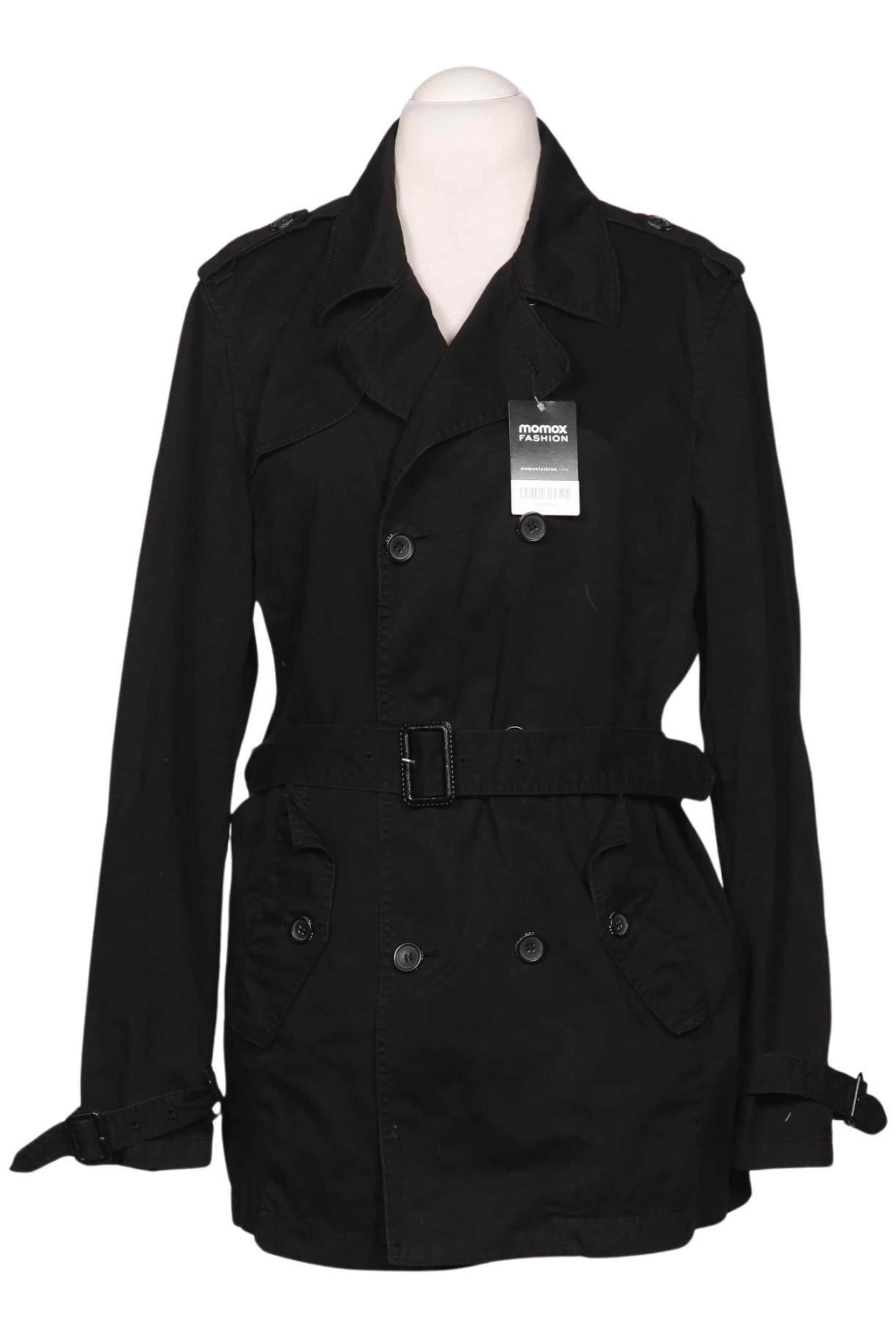 Bershka Mantel L in Schwarz: Vorderseite