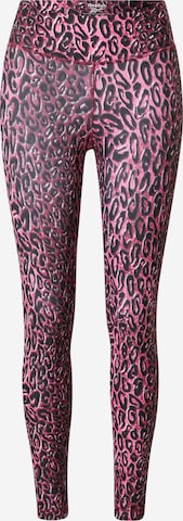 Reebok Skinny Sportbroek in Roze: voorkant