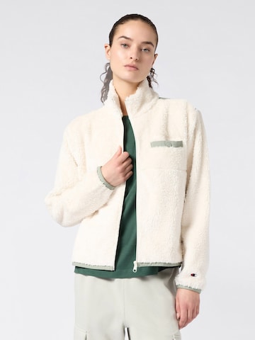 Giacca di felpa di Champion Authentic Athletic Apparel in bianco: frontale